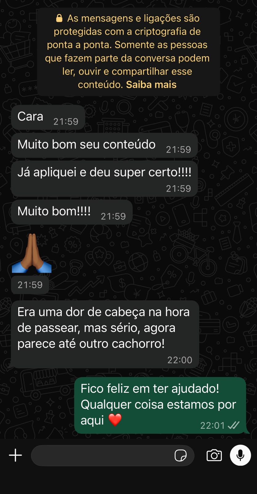 Depoimento de cliente
